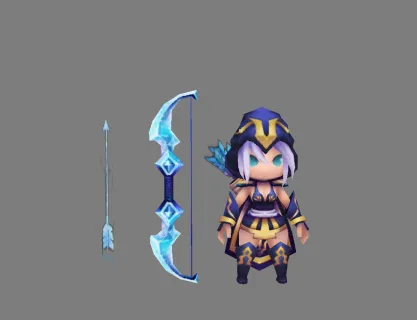 射手3d模型