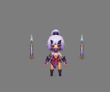 女刺客  3d模型