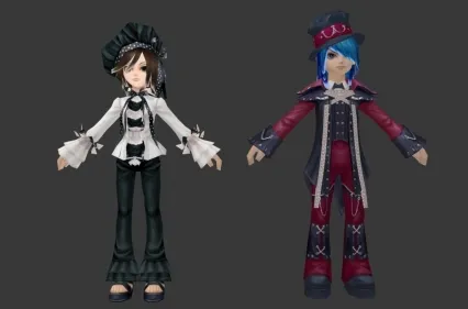 男女魔术师 3d模型