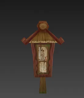 信息牌  3d模型