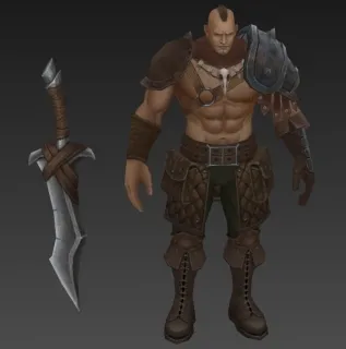 持刀壮士 3D模型