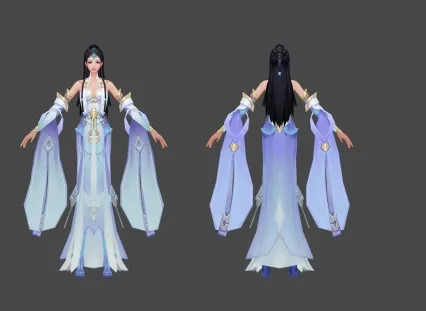 长腿妹子   3d模型