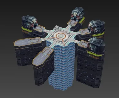 高级基地场景 3D模型