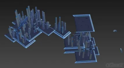 科幻场景部件 3D模型