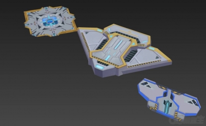 起飞基地 3D模型