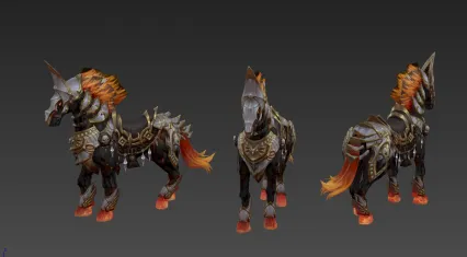 马坐骑 3d模型