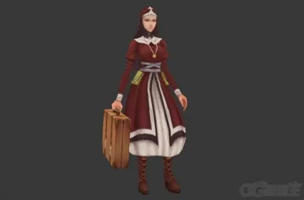 外出提箱修女 3D模型免费下载