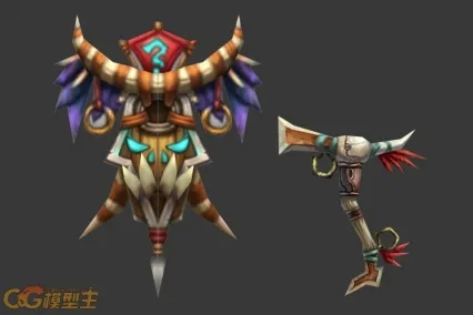 图腾盾 3D模型