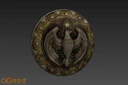 鹰盾牌 3D模型免费下载