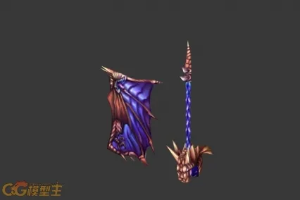 鹰翼盾 cg模型
