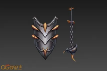 爪盾 CG模型