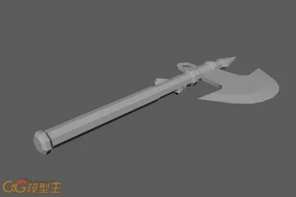 单边斧头 CG模型