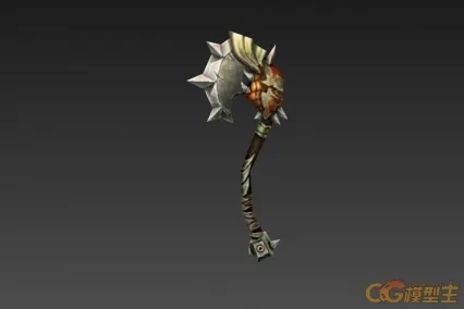 魔族双手斧子 CG模型