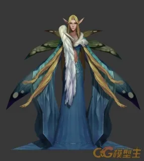 高贵女精灵 3D模型