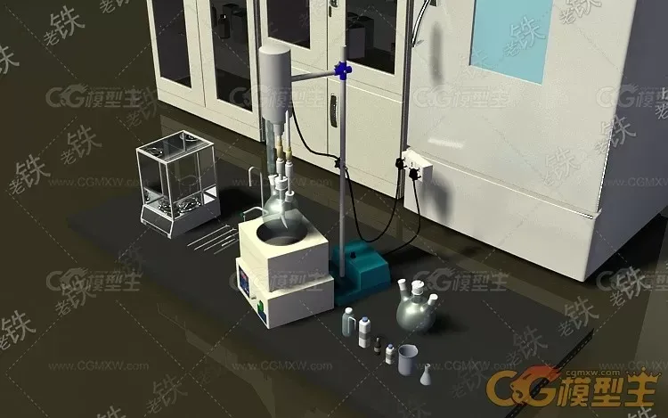 3dmax2011各种实验室化学仪器器材集合四无贴图-1