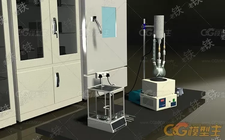 3dmax2011各种实验室化学仪器器材集合四无贴图-5