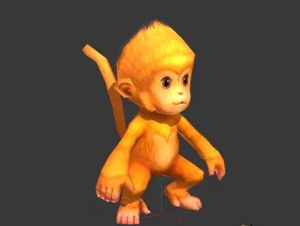 可爱小猴子模型