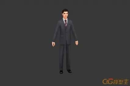 西服男 cg模型