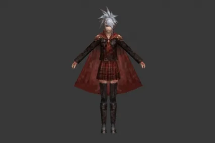 最终幻想浴血斗篷男角色 CG模型