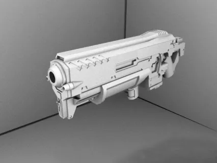 手持机枪 CG模型免费下载