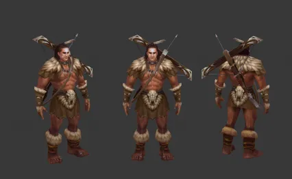 印第安战士3d模型