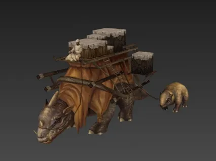 坐骑 龙 3D模型