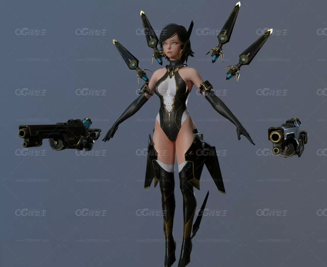 韩游次世代大作【Overhit】全套次世代角色怪物模型PBR贴图-15