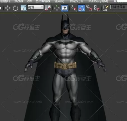 蝙蝠侠模型 3D模型免费下载-1