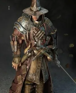 超赞西部牛仔风格的武士 3d模型