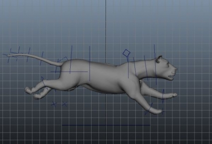 Maya模型 奔跑狮子带动画 3D模型免费下载