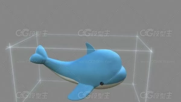 海豚 3D模型免费下载-1