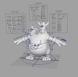 绑定二足人偶 3D模型免费下载