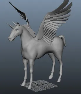 独角兽 3d模型