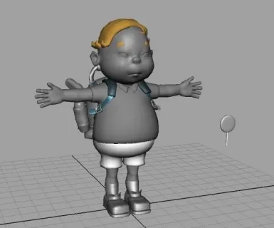 超可爱的小同学模型 3D模型免费下载