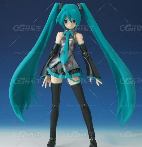 动漫人物初音模型 3D模型免费下载-1