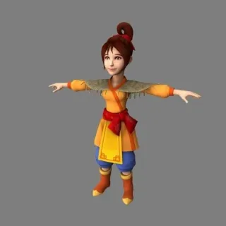 卡通风格的欧洲城堡 3D模型免费下载