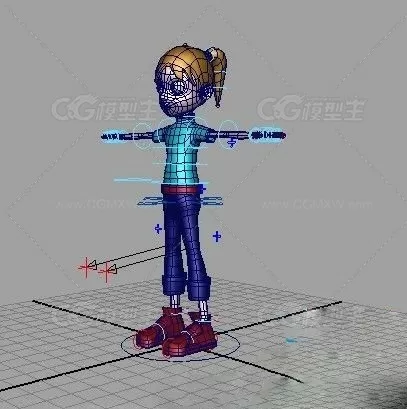 小女孩已绑定 3D模型-1