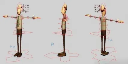 一个已绑定的外国人物 cg模型