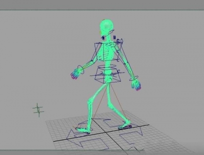 原地行走的女骷髅 CG模型