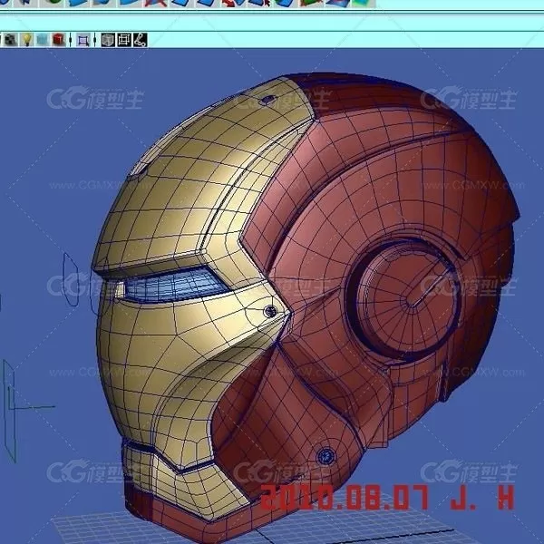 钢铁侠头盔模型 CG模型免费下载-1