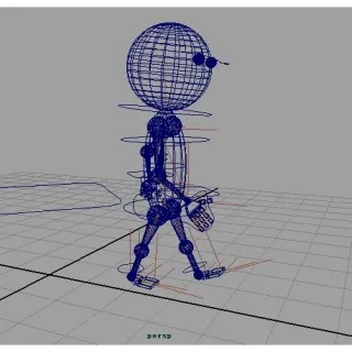 简单骨骼和绑定的卡通男孩 CG模型免费下载