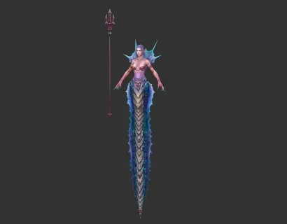 蛇女 3D模型