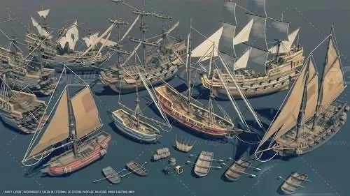 UE4多边形 - 海盗系列角色与场景模型包 Polygon Pirates Pack-6