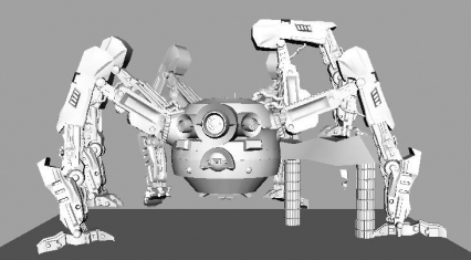 螃蟹机器人 3D模型免费下载