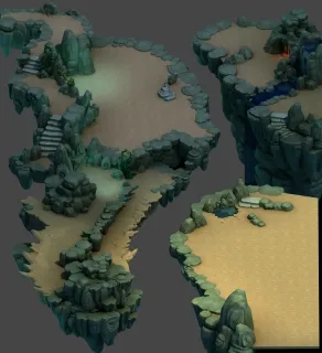 青丘山地形3d模型
