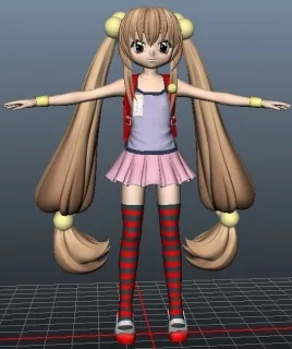 小萝莉很细的 cg模型