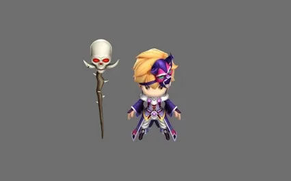 Q版法师 3D模型