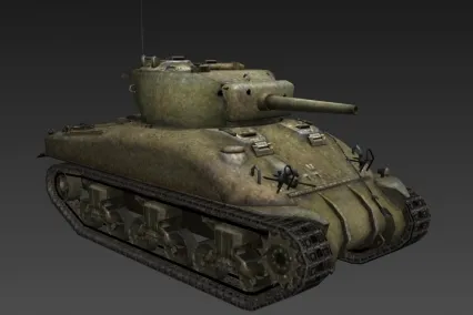 美国中型坦克 3d模型