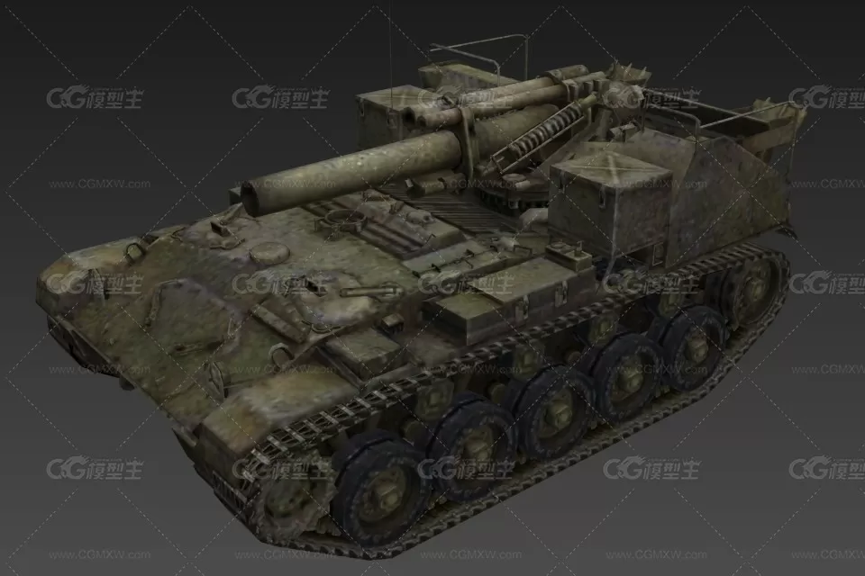 美国轻型坦克 3D模型-1