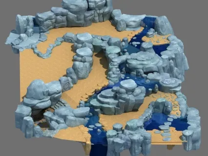 鸣峰涧地形3d模型